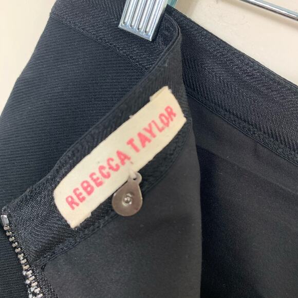Rebecca Taylor Wool Cotton Blend Pencil Skirt Size 6 - Picture 3 of 7